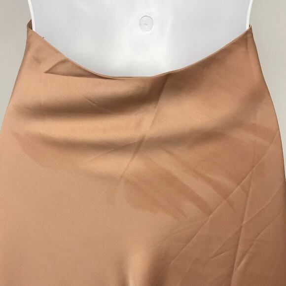 Show Me Your Mumu Jasmine Midi Dress L Crossover Halter Neck Open Back Satin - Picture 6 of 7